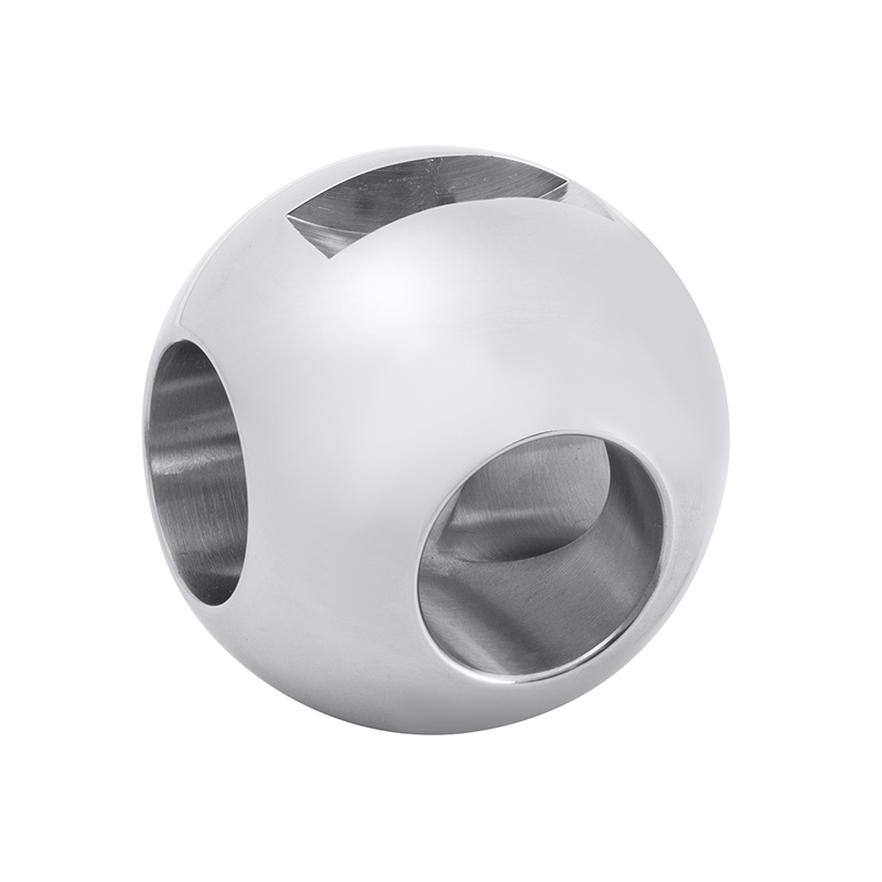 Round Precision Three Way Ball Valve Ball