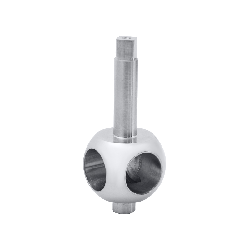 Curved Passage Stem Ball Valve Ball With Handle